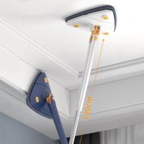 Esfregão Rodo Mop Limpeza Ajustável Triângulo Giratório 360