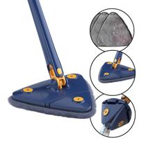 Esfregão Rodo Vassoura Mágica Ajustável Triangular Mop Refil Refil Microfibra Reservatório Limpeza Lava e seca Giratório 360