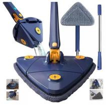 Esfregão Triangulo Mop De Limpeza Ajustável Giratória 360