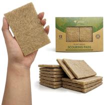 Esfregões AIRNEX, casca de coco à base de plantas, pacote com 12 Esfregões AIRNEX, casca de coco à base de plantas, pacote com 12