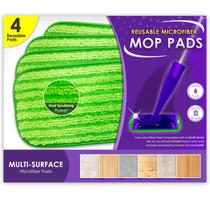 Esfregões de chão reutilizáveis Turbo Microfiber Swiffer Wet Jet, pacote com 2 Esfregões de chão reutilizáveis Turbo Microfiber Swiffer Wet Jet, pacote com 2