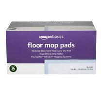 Esfregões de chão secos Amazon Basics, multicamadas, 36 unidades