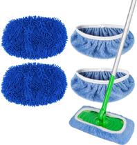 Esfregões de microfibra reutilizáveis compatíveis com Swiffer Sweeper