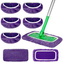 Esfregões de microfibra reutilizáveis, pacote com 5 unidades para esfregão Swiffer Sweeper