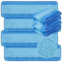Esfregões de reposição Suoundey 18", microfibra, laváveis, pacote com 8