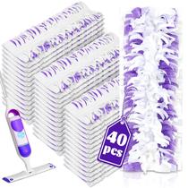 Esfregões descartáveis, pacote com 40, compatíveis com o Swiffer Power Mop