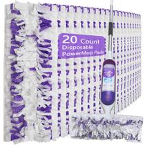 Esfregões descartáveis Swiffer PowerMop Multi-Surface, pacote com 20