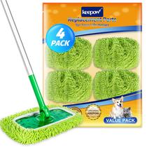 Esfregões reutilizáveis compatíveis com KEEPOW com Swiffer Sweeper, pacote com 4 Esfregões reutilizáveis compatíveis com KEEPOW com Swiffer Sweeper, pacote com 4