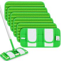 Esfregões reutilizáveis de microfibra PAPCLEAN para Swiffer Sweeper - 6 unidades