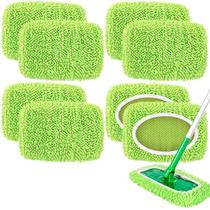 Esfregões reutilizáveis, pacote com 8, compatíveis com Swiffer Sweeper Esfregões reutilizáveis, pacote com 8, compatíveis com Swiffer Sweeper