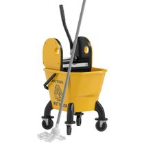 Esfregona HOMCOM com espremedor 26L sobre rodas para limpeza do chão Esfregona HOMCOM com espremedor 26L sobre rodas para limpeza do chão