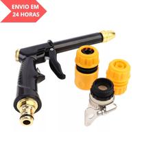Esguicho Alta Pressão p/ Mangueira 2 Engates Adaptador c/ Abraçadeira
