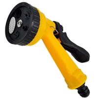 Esguicho de mangueira jato 5 funcoes conector curto + trava amarelo tra02011 rio de ouro