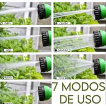 Esguicho multiplo jato para mangueira com 7 funcoes e trava Esguicho multiplo jato para mangueira com 7 funcoes e trava