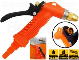 Esguicho Pistola Alta Pressão 1 Jato Mangueira 1/2 Engate Rápido + Conector Bestfer BFH1491