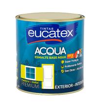Esmalte acqua base água premium acetinado branco 900ml Esmalte acqua base água premium acetinado branco 900ml