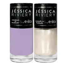 Esmalte Amendoada ou Quadrada + Top Coat Casando Na Tailândia 10ml Anita