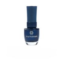 Esmalte Ana Hickmann Cheguei de Azul 9ml Azul Metálico Escuro, Brilho Intenso e Alta Cobertura