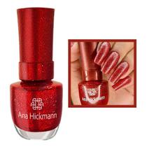 Esmalte Ana Hickmann Glitter Vermelho Red Everglow 9ml