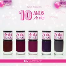 Esmalte Anita Coleção 10 Anos Com 5 Cores 10ml