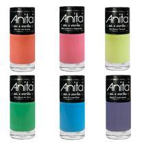 Esmalte Anita Coleção Ah o Verão com 6 cores vibrantes