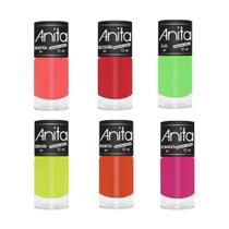 Esmalte Anita Coleção Neon Espanta Tédio 06 Cores