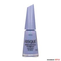 Esmalte Azul Risqué Bridgerton Infiltrada no Baile Cremoso Blister 8ml