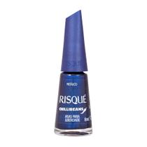 Esmalte Azul Risqué & Chilli Beans Asas para Liberdade Metálico