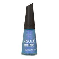 Esmalte Azul Risqué ManiCores Esmalterapia Cintilante 8ml