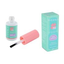 Esmalte Base para Tratamento Hidratante de Unhas Take Care Vizzela Vegano Hipoalergênico 5free 9ml - Pincel Big Flat