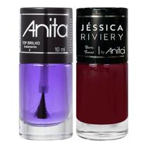 Esmalte Bora focar Coleção Jéssica Riviery + Top Brilho 10ml Anita