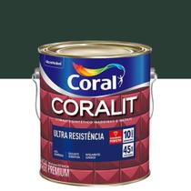 Esmalte Brilho Coralit Ultraresistência Verde Colonial 3,6l - Coral Esmalte Brilho Coralit Ultraresistência Verde Colonial 3,6l - Coral