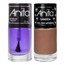 Esmalte Cidade Subterrânea Coleção Capadócia + Top Brilho 10ml Anita Esmalte Cidade Subterrânea Coleção Capadócia + Top Brilho 10ml Anita