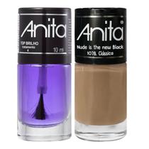 Esmalte Clássica Coleção Nude is the new black + Top Brilho 10ml Anita