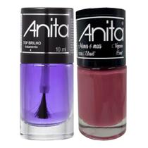 Esmalte Closet Coleção Menos É Mais + Top Brilho 10ml Anita