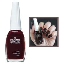 Esmalte Colorama Café Cremoso Escuro Longa Duração 8ml