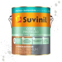 Esmalte Cor E Proteção Base Água Brilhante Branco Neve Suvinil 3,6L Esmalte Cor E Proteção Base Água Brilhante Branco Neve Suvinil 3,6L