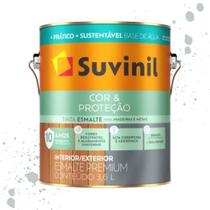 Esmalte Cor E Proteção Base Água Brilhante Platina Suvinil 3,6L