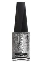 Esmalte Cora 9ml POP Glitter Prata Glitter