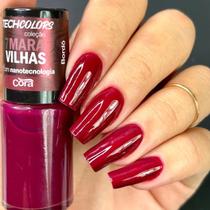Esmalte Cora TechColors 7 Maravilhas Bordo 9ml