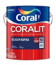 Esmalte Coralit Secagem Rápida Brilhante Marrom Conhaque 3.0 litros - Coral