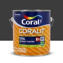 Esmalte Coralit Total Balance Preto Brilhante 900ml Sem Cheiro
