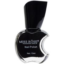 Esmalte Cremoso Miss Rôse 13 Ml Cor 24 Preto - Miss Rose Esmalte Cremoso Miss Rôse 13 Ml Cor 24 Preto - Miss Rose