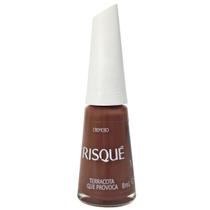 Esmalte Cremoso Risqué Terracota que Provoca 8ml Hipoalergênico Esmalte Cremoso Risqué Terracota que Provoca 8ml Hipoalergênico