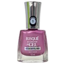 Esmalte Cybercolors Disco Voador Diamond Gel Risque 9,5ml