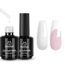 Esmalte de gel, besouros brancos, 15 mL x 2, absorvem a luz UV