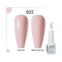 Esmalte De Gel De Cor Pura Arte Clavo 8ml UV Híbrido Semi Permanente Nail Art Manicure Base Top Coat