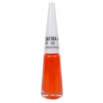 Esmalte De Unha 7ml Laranja Cremoso Nº 23 Safira Cosméticos Esmalte De Unha 7ml Laranja Cremoso Nº 23 Safira Cosméticos