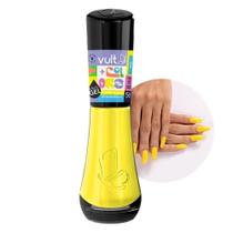 Esmalte de Unha Amarelo Micareta Efeito Gel Neon Hipoalergênico 8ml Vult