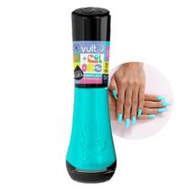 Esmalte de Unha Bateria Azul Efeito Gel Neon Hipoalergênico 8ml Vult